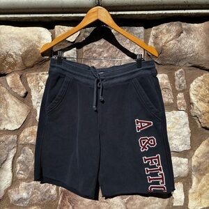 Vintage Abercrombie & Fitch Sweat Shorts Men’s Small Embroidered Y2K Black